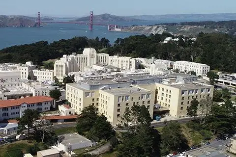 Aerial overview of the Fort Miley medical campus. Source: Veterans Affairs